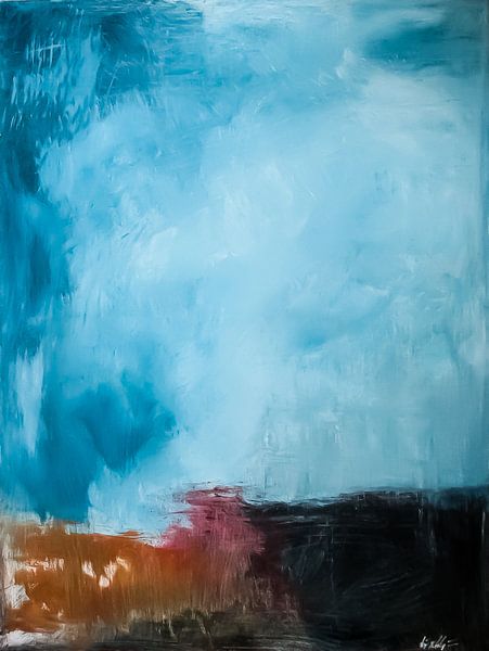 Abstrakte Landschaft #1 von Natalia Cywinska