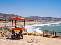 Erfrischender Orangensaft an der Küste in Marokko