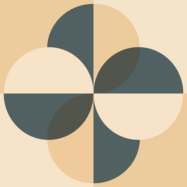 Skandinavische Retro Abstraktion von Mad Dog Art