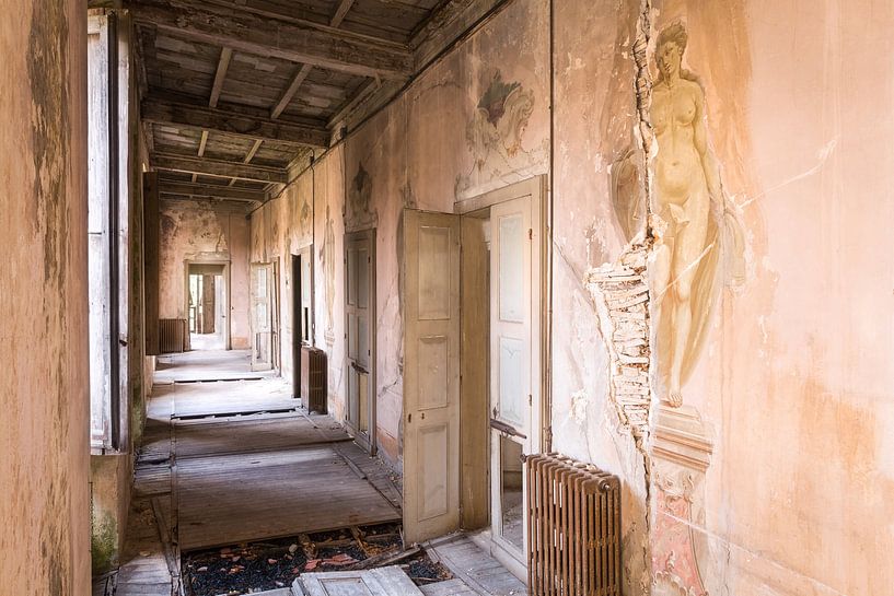 Painting on the Wall. by Roman Robroek - Photos of Abandoned Buildings