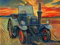 Traktor Lanz Eilbulldog styled by Edvard Munch