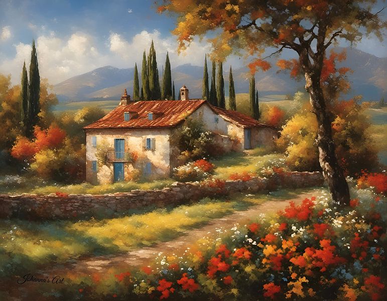 Romantisches Dorf 4 von Johannas Art Creations