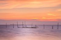 Coucher de soleil sur la mer Rockanje Zeeland 