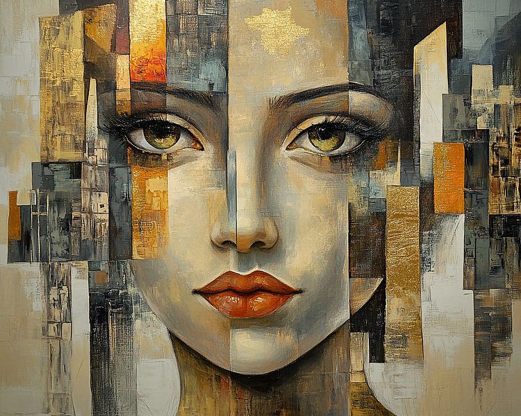 Urban Gold Harmony Porträt von Blickfänger Gemälde