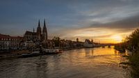 Regensburg bei Sonnenuntergang