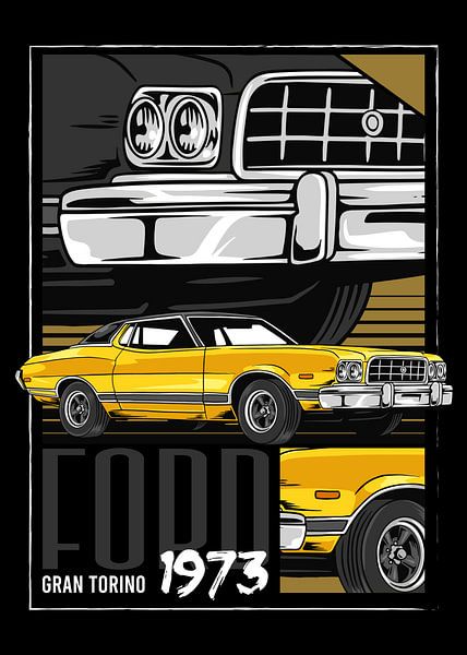 Ford Grand Torino Muscle Car von Adam Khabibi