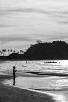 Strand auf den Philippinen, Schwarz und Weiß