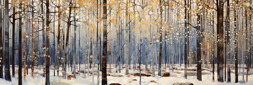 Winter Forest Landscape by Whale & Sons