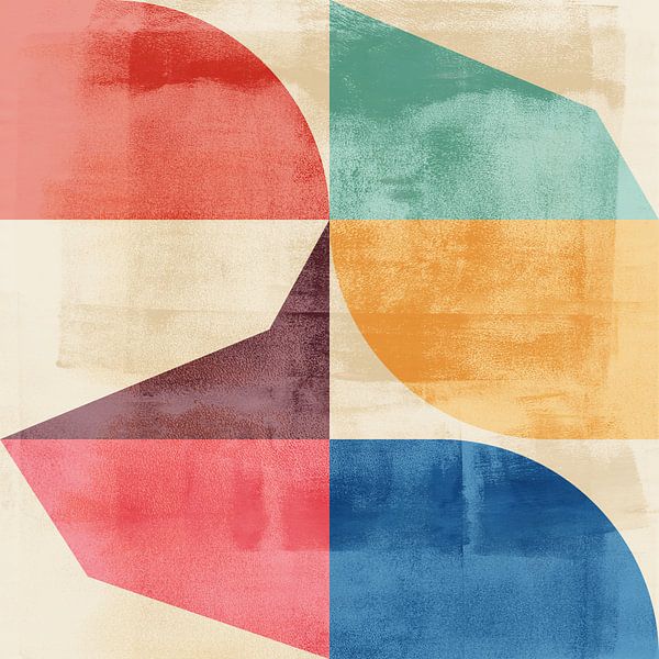 Moderne abstracte geometrische kunst II. van Dina Dankers