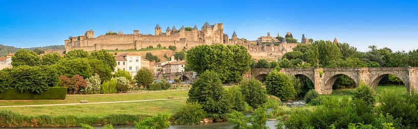 belle grande forteresse à Carcassonne, France par Markus Gann