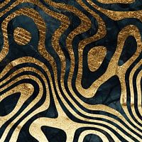 Dark blue marble texture with gold