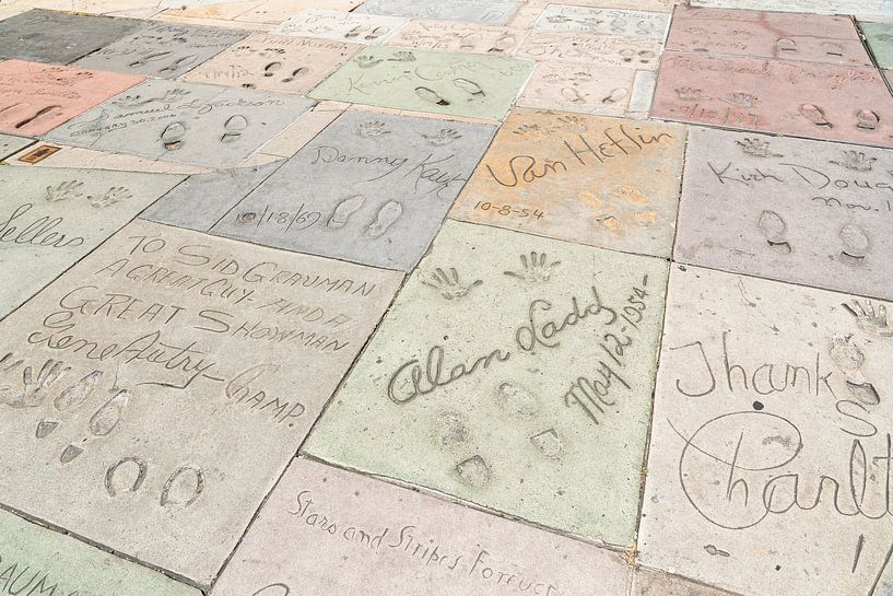 Hollywood Boulevard, Autogramme von Stars von Inge van den Brande
