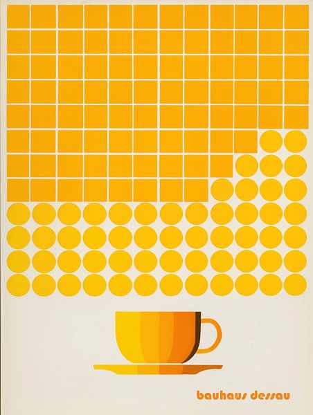 Yellow Bauhaus coffee mug | For design lovers by Frank Daske | Foto & Design