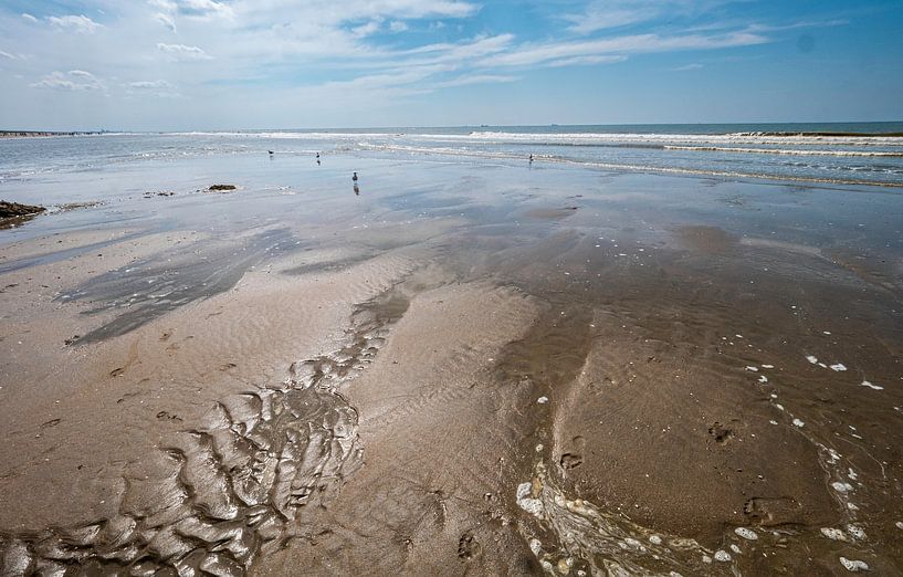 Plage de la mer du Nord près de Katwijk par Kees van den Burg