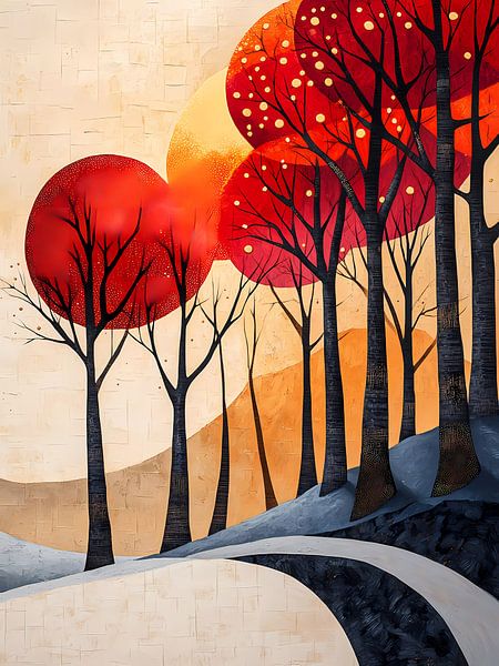 Arbres rouges par haroulita