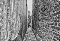 Black and white stone walls Middelburg city
