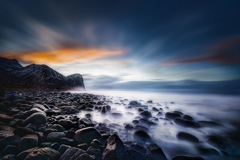 Küstenlandschaft in Norwegen am Meer von Voss Fine Art Fotografie