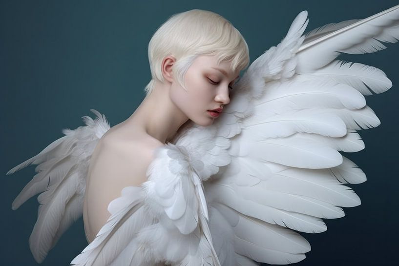 Portrait d'art &quot;Tendre et doux&quot; par Carla Van Iersel