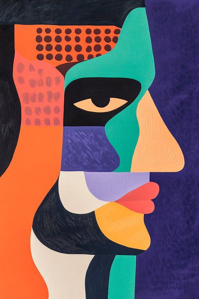 Les facettes de l'identité - Vue colorée par Poster Art Shop