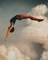 Woman Diving Into the Early Summer