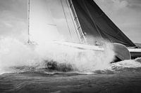 Skimütze durch eine Welle