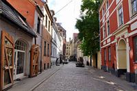 Riga, vista in street old town