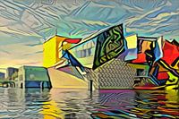 Groninger Museum im Stil von Picasso