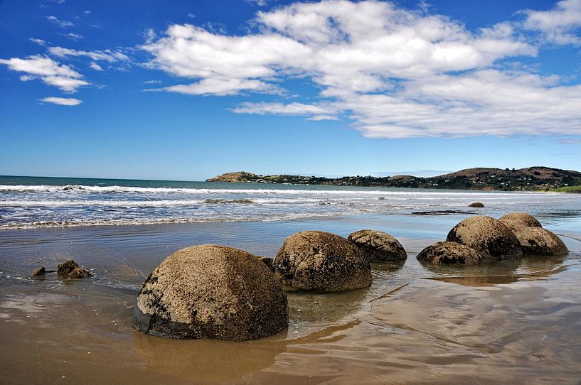 Les géants de pierre de Moeraki par Frank Photos