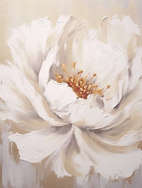 Beige flower by Bert Nijholt