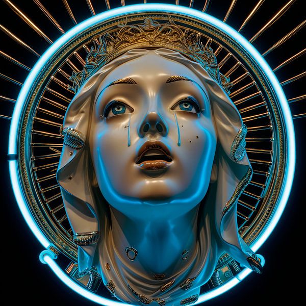 Neon Madonna 1 by Ernst Leijdekkers