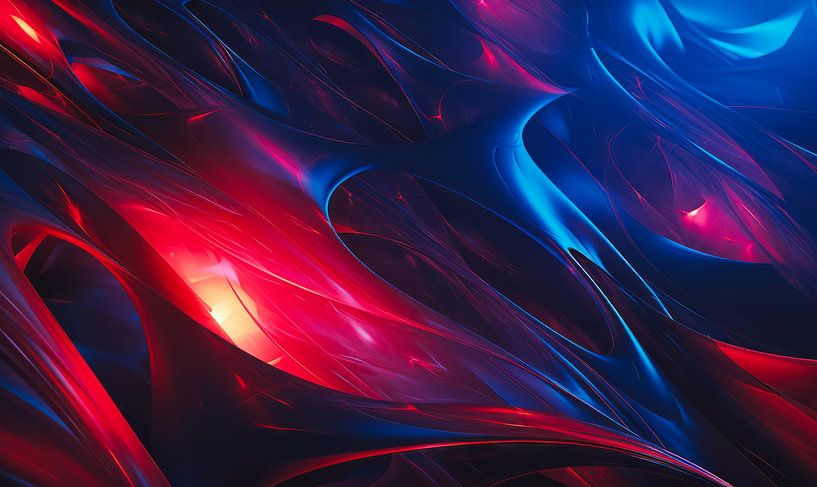 Dynamisch abstract schilderij van Virgil Quinn - Decorative Arts