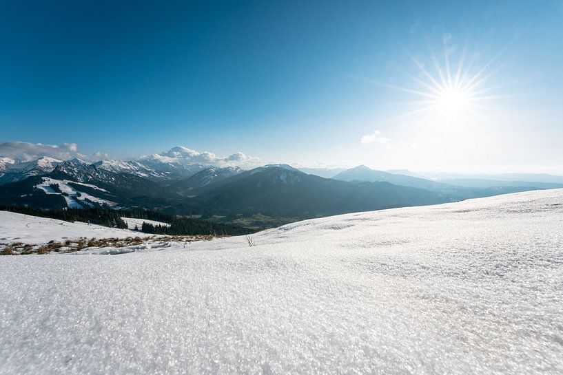 Winter view of Jungholz and the Allgäu region by Leo Schindzielorz