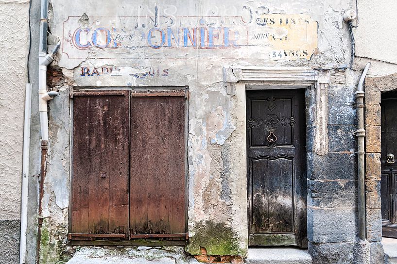 French facade with old doors by Anouschka Hendriks