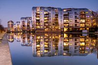 Blauwe uur bij Paleiskwartier, Den Bosch