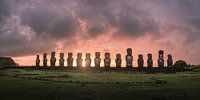 Sunrise at Ahu Tongariki Easter Island