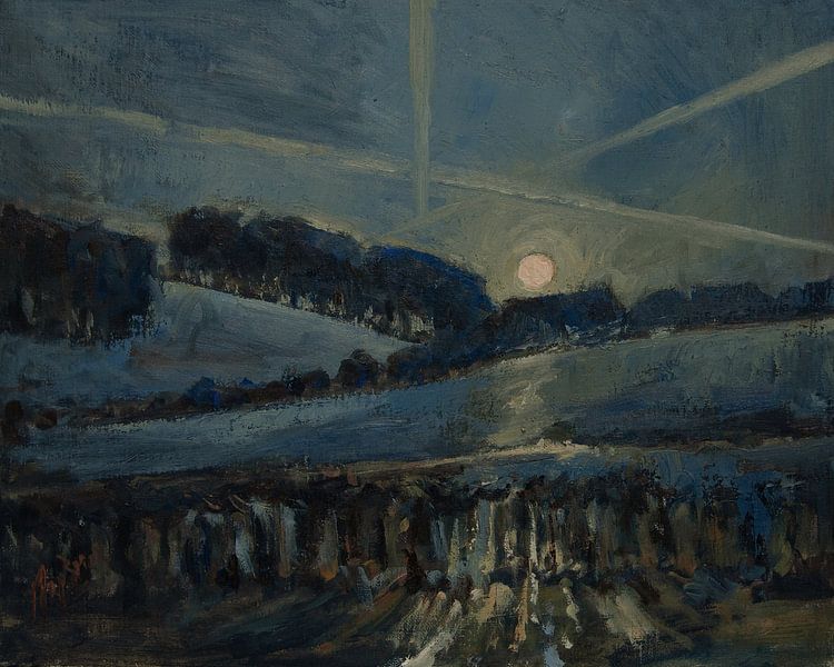 Lever de lune par Nop Briex