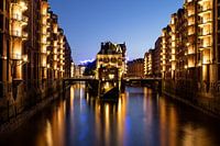 Die Speicherstadt bei Nacht