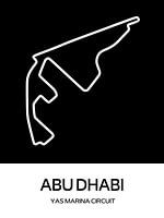 Affiche du circuit de Yas Marina