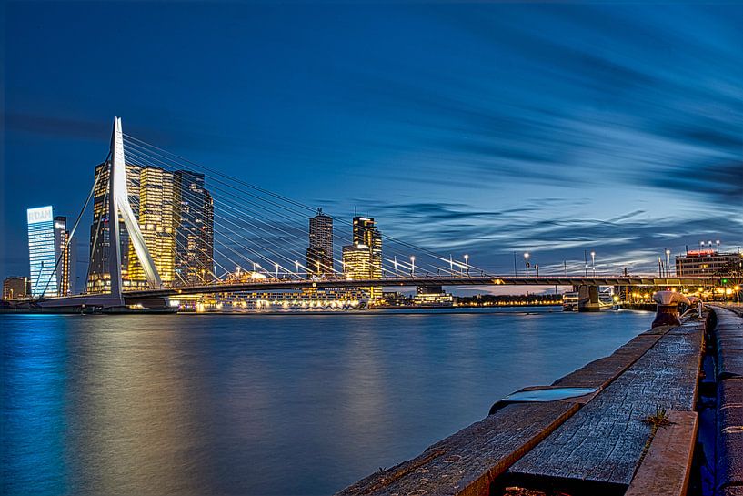 Erasmusbrücke Rotterdam von Wim van Beelen