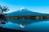 Der Berg Fuji vom Kawaguchiko-See aus