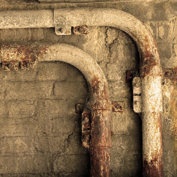 Minimalismus Kunst Fotografie Rusty Tube Old von Hendrik-Jan Kornelis