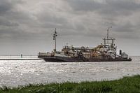 Baggerschiff am Dollart