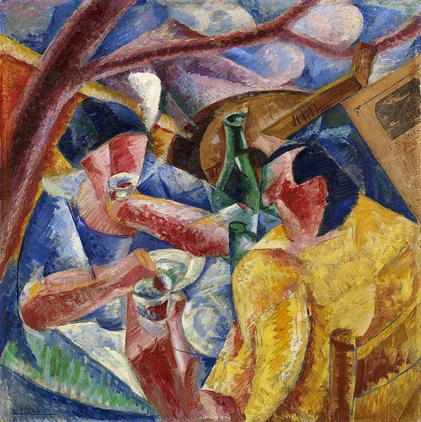 Umberto Boccioni, Unter der Pergola in Neapel - 1914 von Atelier Liesjes