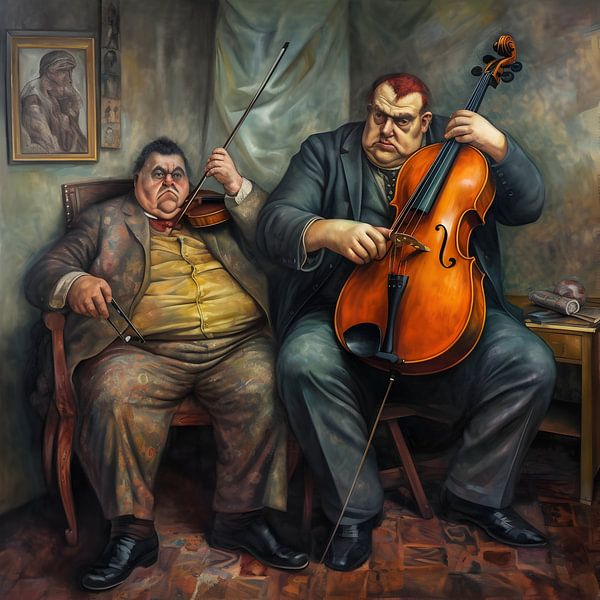 Two musicians by Heike Hultsch