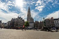Antwerpener Kathedrale, vom Grote Markt aus