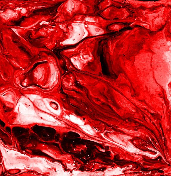 Rock vein in red by KW Malerei