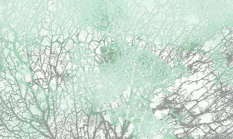 Forêt scandinave Abstrait par Mad Dog Art