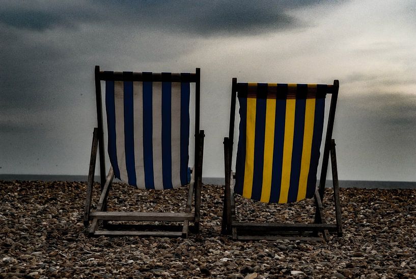 Chaises de plage vides par Bliek Fotografie