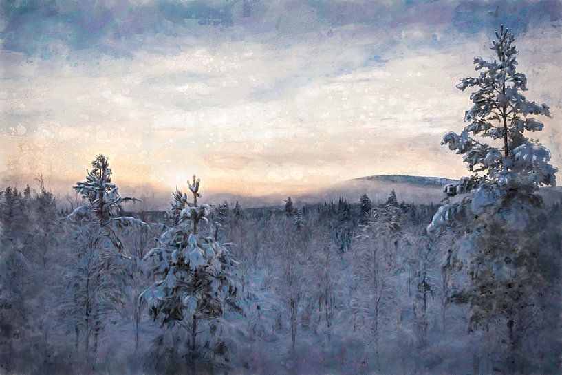 Winterlandschaft von Marco Lodder
