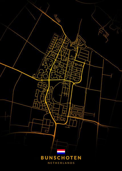 Bunschoten City Map by Kenda Maruyama